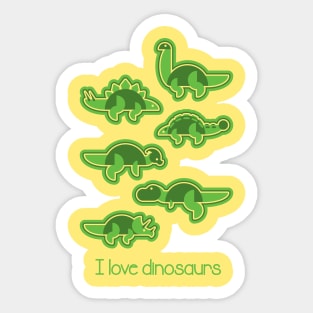 I Love Dinosaurs Sticker